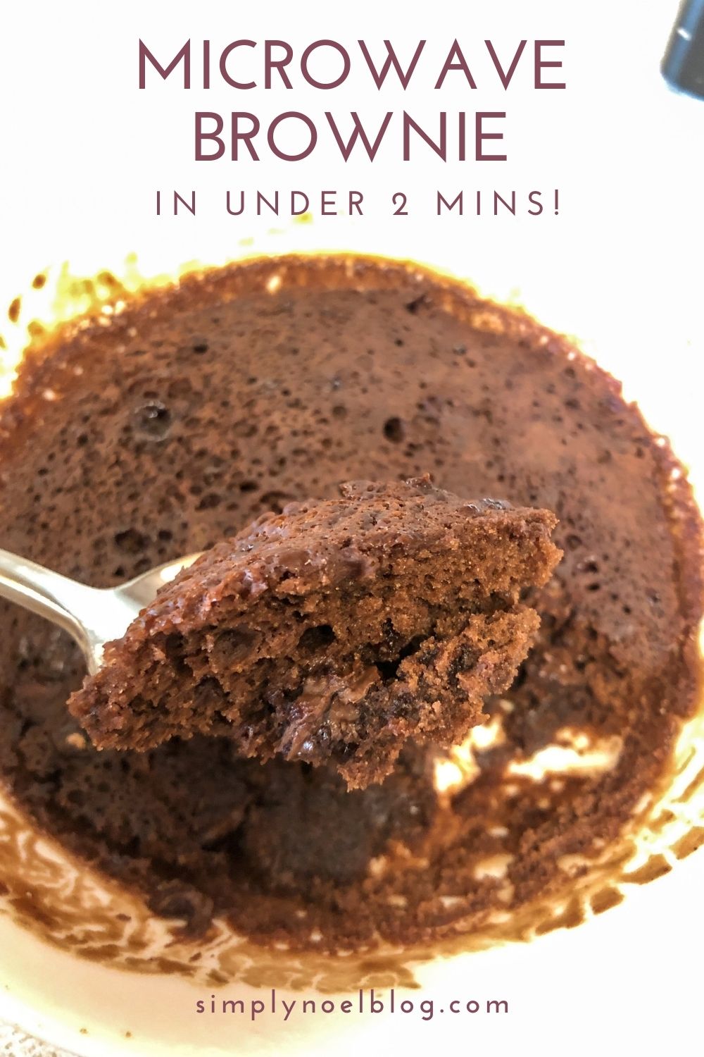 Microwave brownie with brownie mix